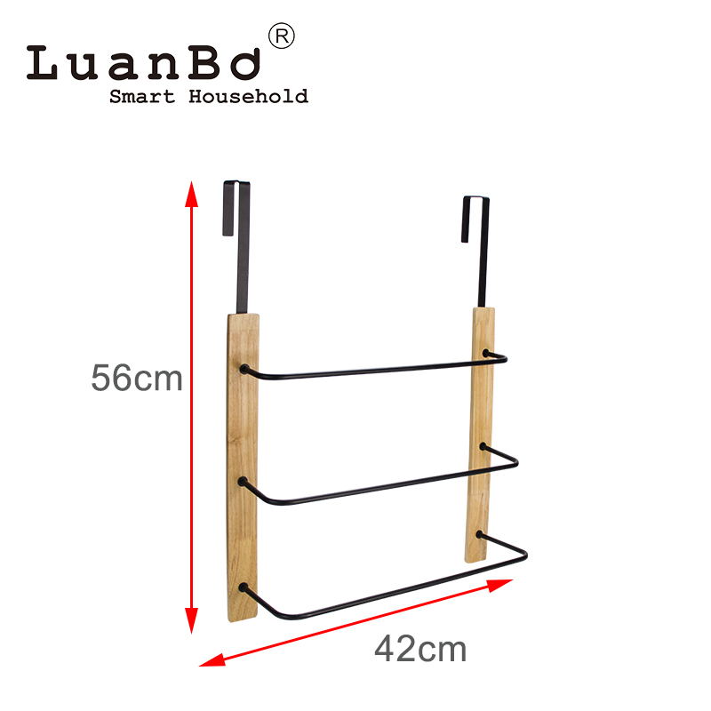wooden towel rack toallero de madera