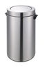 Batón de basura de tapa de acero inoxidable de acero inoxidable de 40L para el hogar y la oficina, para tierra y escritorio