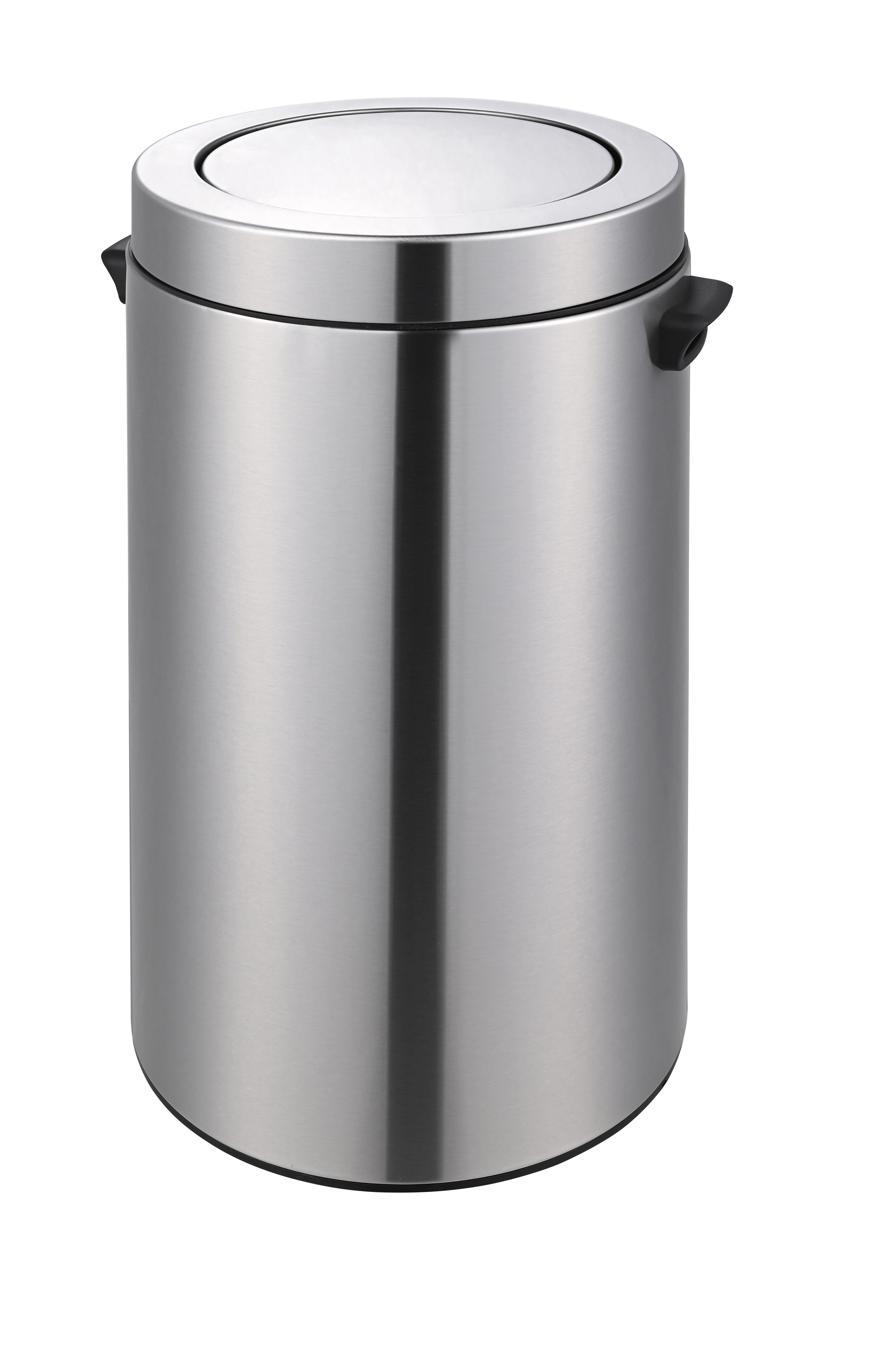 Batón de basura de tapa de acero inoxidable de acero inoxidable de 40L para el hogar y la oficina, para tierra y escritorio