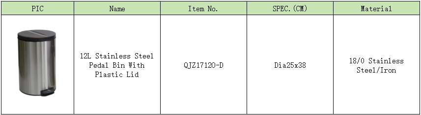 Cubo de basura con pedal redondo, cubo 