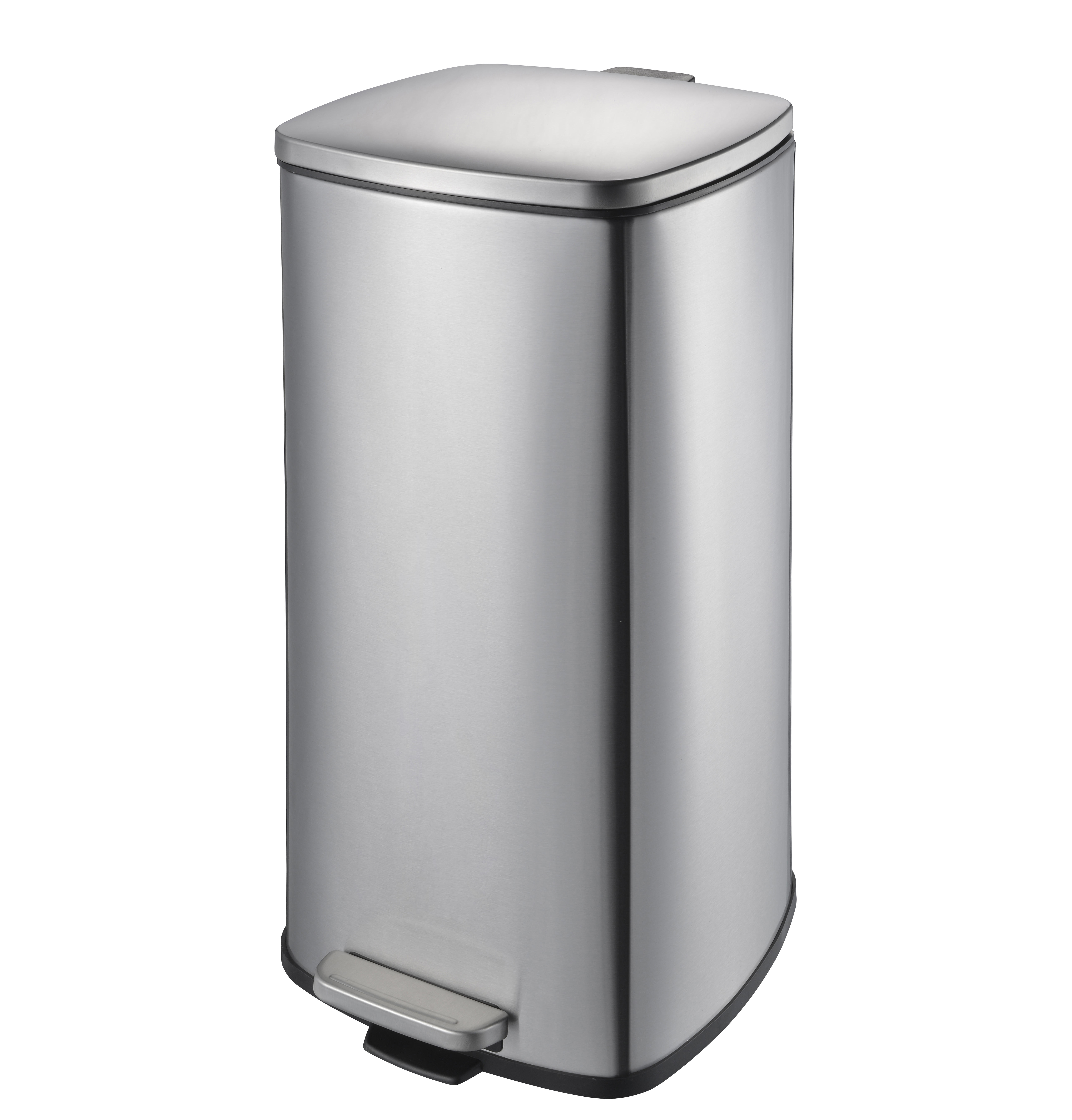 Pedal de pie cuadrado de acero inoxidable de acero inoxidable de acero de acero inoxidable de 30L