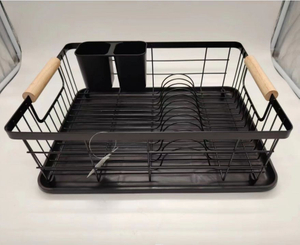 Mango de madera Venta caliente Venta de plato Soporte de platos de ahorro de estante para la cocina