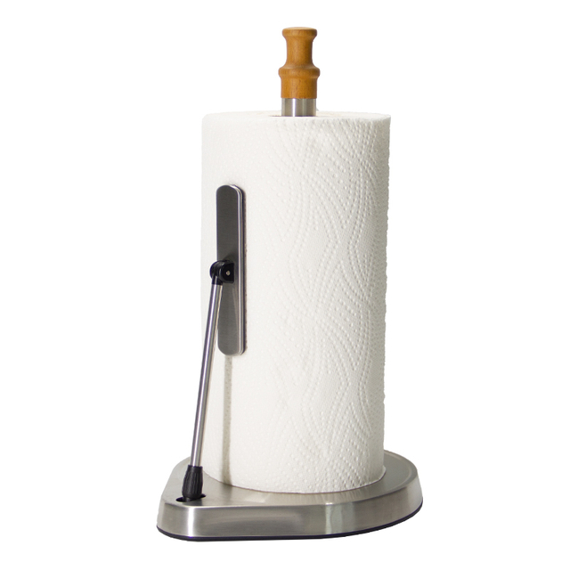 Soporte de toalla de papel de acero inoxidable para baño de cocina