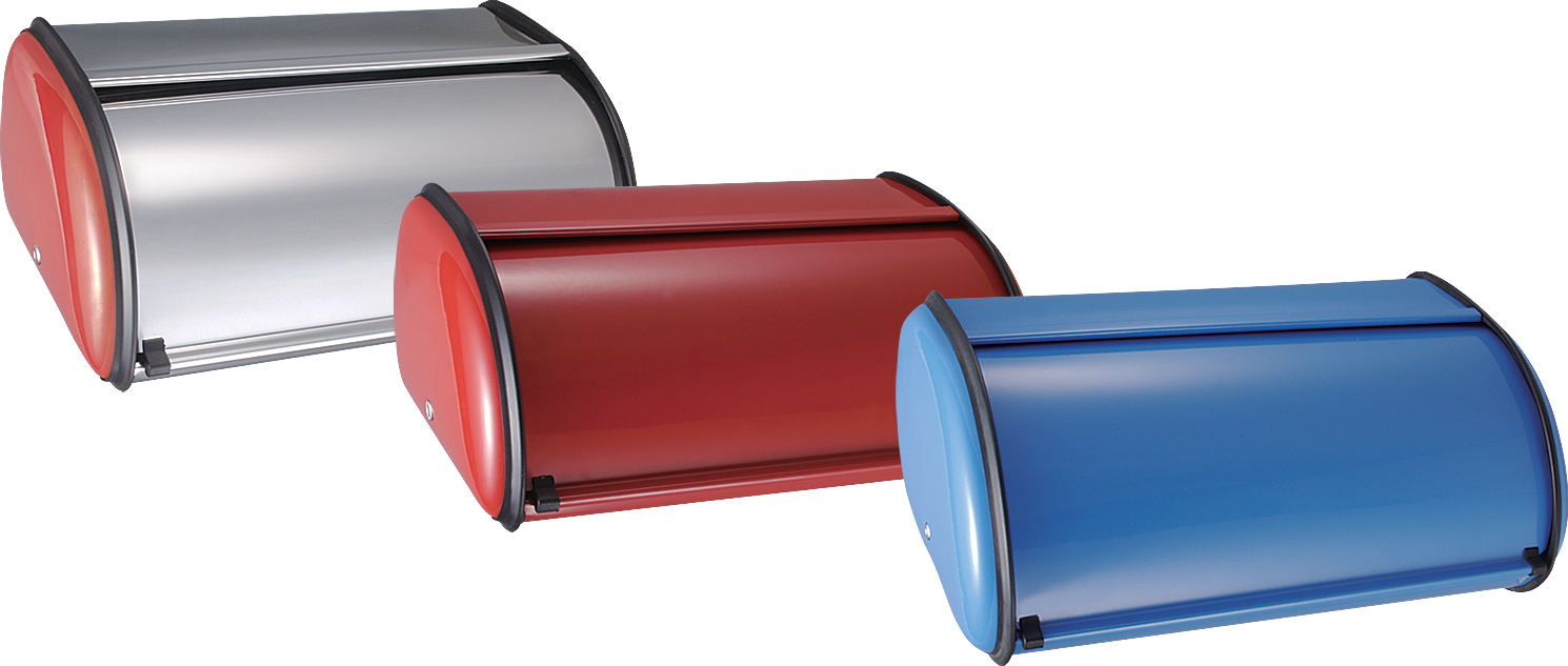 Fabricante directo semicírculo acero inoxidable contenedor de pan pequeño con pintura táctil suave