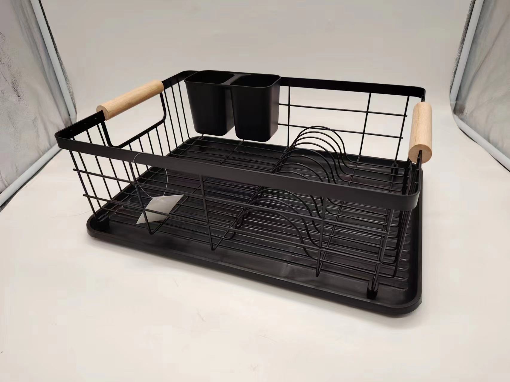 Mango de madera popular Venta caliente Venta de plato Soporte de platos para ahorrar para la cocina