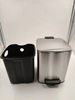 Desechos de desechos del hotel Bin Bin Kitchen Metal Square Trash