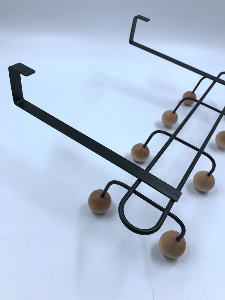 8 gancho de bola redonda de madera Fabricación de fábrica sobre la percha ganchos de la percha gancho de la puerta inoxidable detrás de la puerta