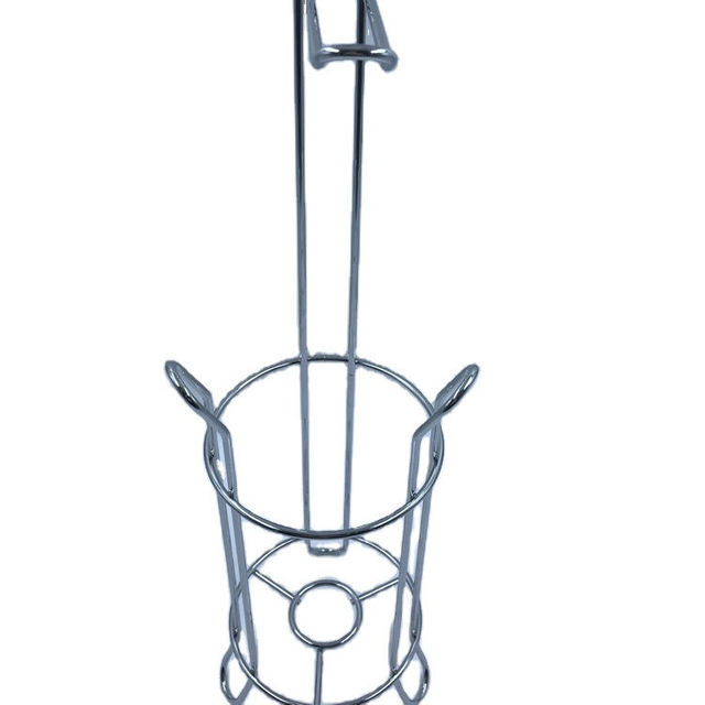 Soporte de papel de papel de baño removible con inodoro de pie cromado soporte de papel de papel de metal con soporte de papel de función de almacenamiento