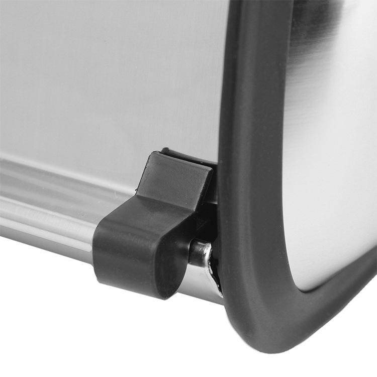 Fabricante directo semicírculo acero inoxidable contenedor de pan pequeño con pintura táctil suave