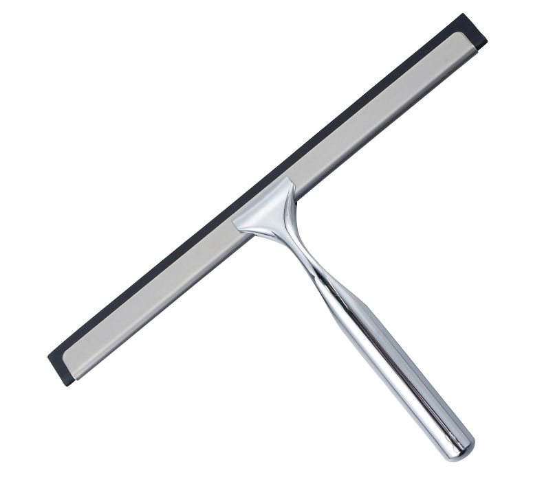 Limpiaparabrisas de vidrio de ventana negra con 3M adhesivo Sobresco de ducha con mango de silicona