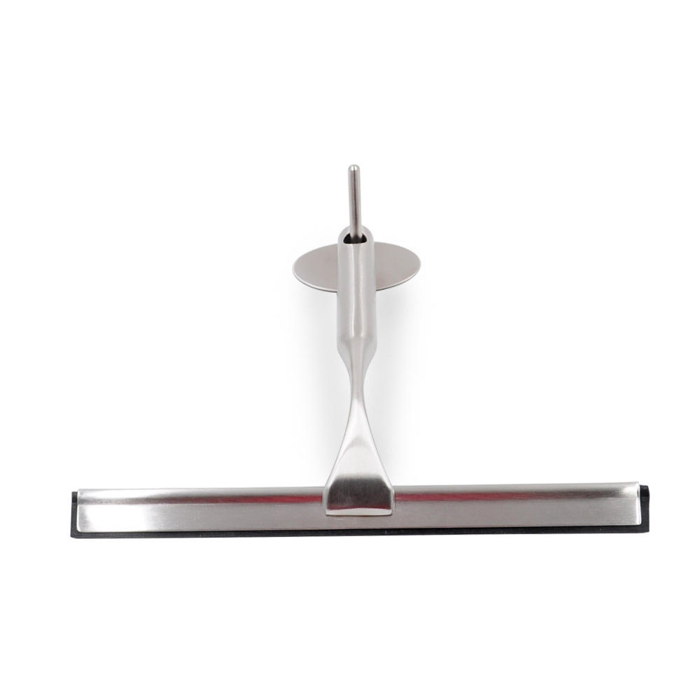 Ventana de vidrio Limpiador de vidrio Sobreegee de acero inoxidable con cuchilla de goma