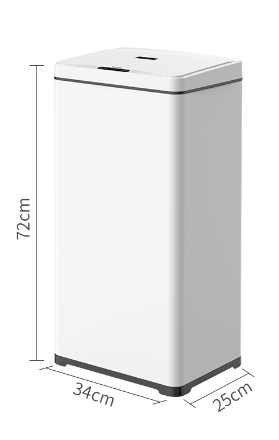 42L Big Capacidad Sensor de cocina Dustbin Touthless Acero inoxidable Hotel Bin basura de basura Automática Sensor inteligente Bin de desechos de residuos