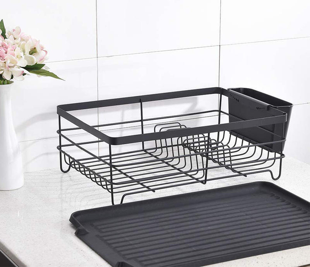 2024 Modelos populares de estilo americano estante de plato de plato de alambre estante de plato 24 platos