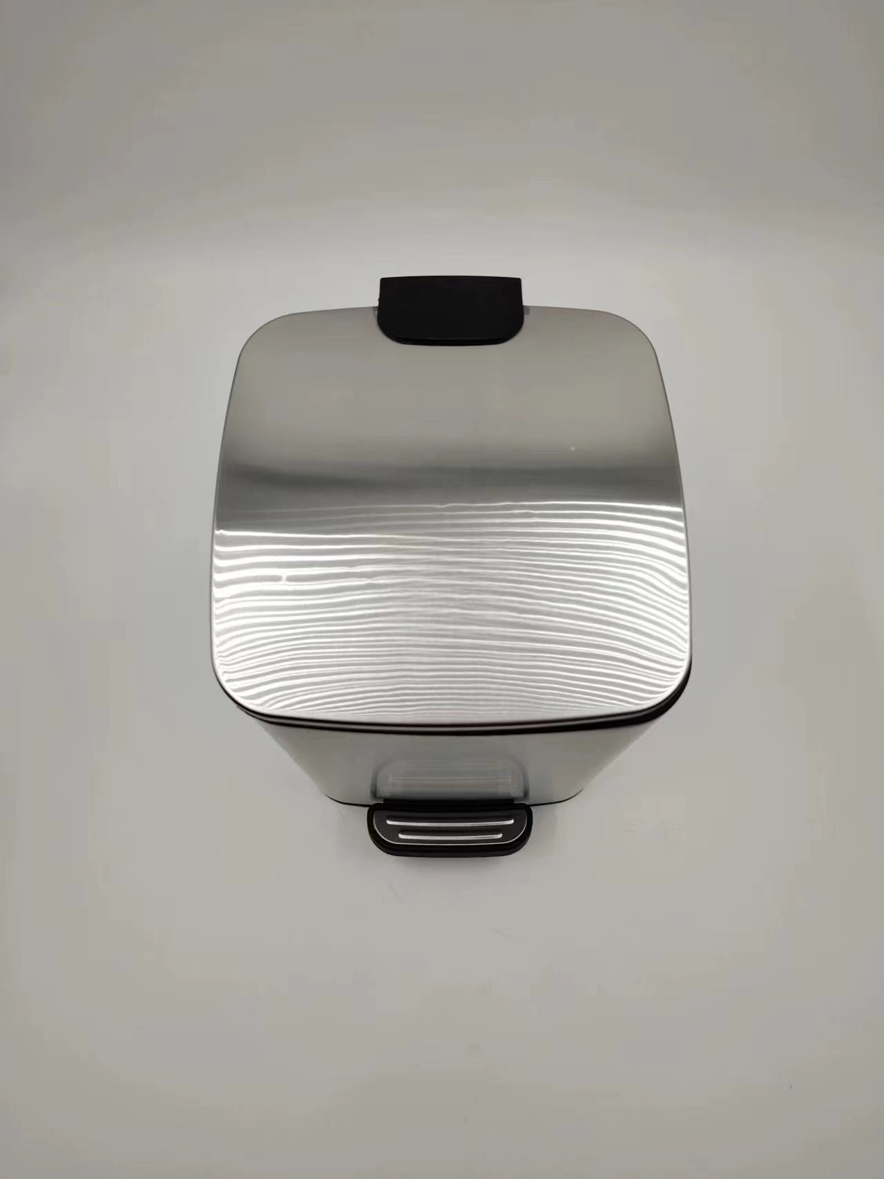 Desechos de desechos del hotel Bin Bin Kitchen Metal Square Trash