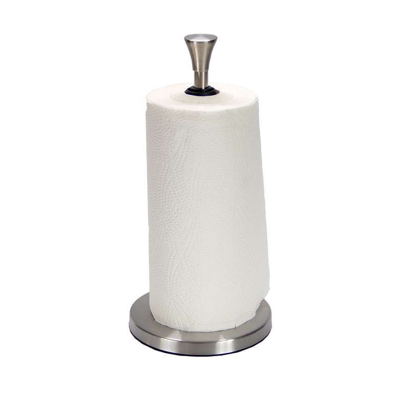 Tenedor derecho de la toalla de papel de la cocina del acero inoxidable resistente con la ventosa