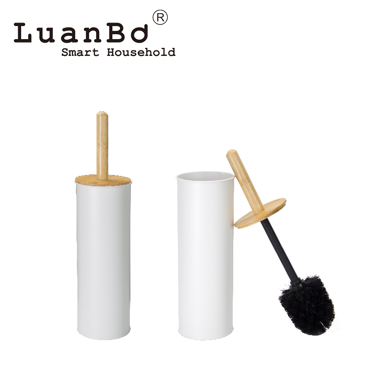 Juego de cepillo de bambú respetuoso del medio ambiente del pedal de la tapa del cierre suave 3L/5L para el cuarto de baño