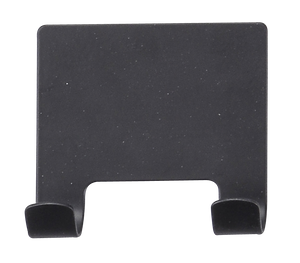 Acero inoxidable de gancho adhesivo negro 3m