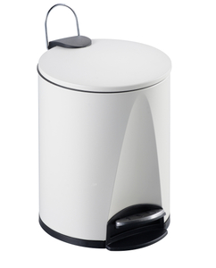 Baño elegante cocina basura de acero inoxidable puede pedal