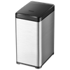 50L Big Capacidad Sensor de cocina Estrecho Estrecho Tabon Dustbin Touthless Acero inoxidable Bin basura de basura automática Bin de desechos inteligentes