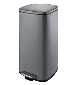 Pedal de pie cuadrado de metal con recubrimiento con recubrimiento de pólvora de gran gran capacidad de 30L