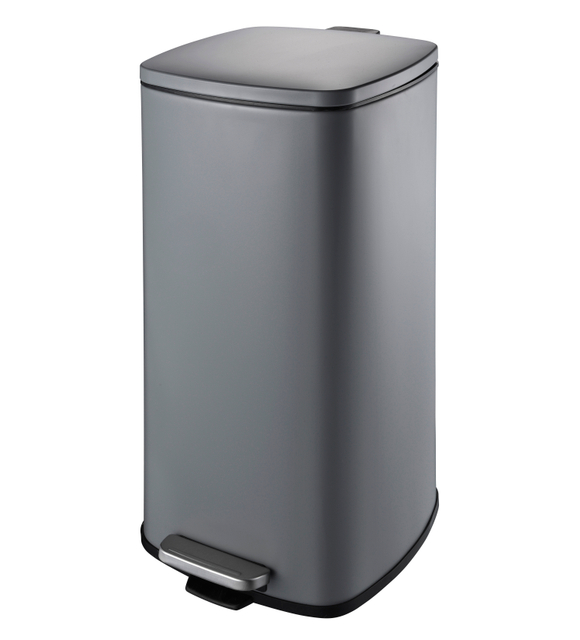 Pedal de pie cuadrado de metal con recubrimiento con recubrimiento de pólvora de gran gran capacidad de 30L