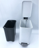 Batón de pedal de pasos de acero con cubo interno para el hogar