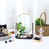 2024 Cosmético Mirror Magnificado Metal Metal Vanidad compacta de tocador Cosmética Mirror cosmético de doble cara espejo