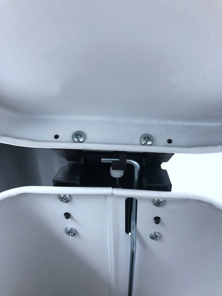 Batón de pedal de pasos de acero con cubo interno para el hogar