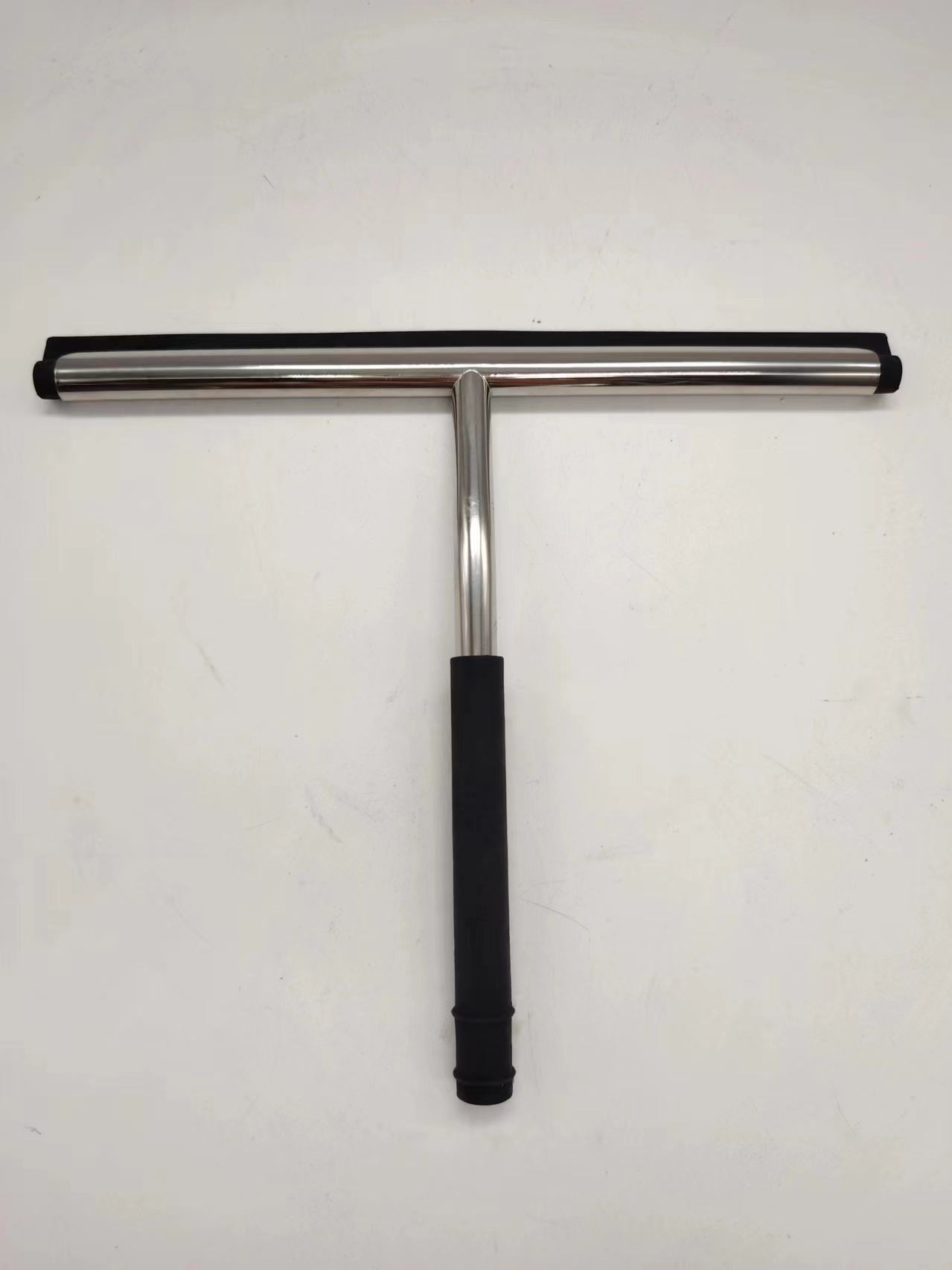 Limpiaparabrisas de vidrio de ventana negra con 3M adhesivo Sobresco de ducha con mango de silicona