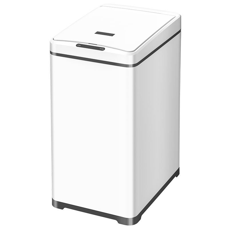 50L Big Capacidad Sensor de cocina Estrecho Estrecho Tabon Dustbin Touthless Acero inoxidable Bin basura de basura automática Bin de desechos inteligentes