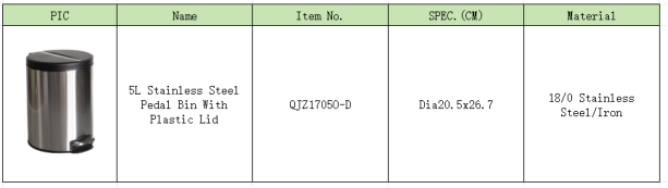Cubo de basura con pedal, 
