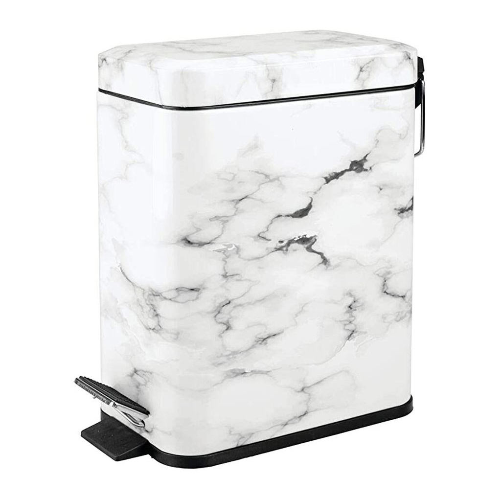 Estilo rectangular Lidl Mármol Instinidad de estampado de hojalata Trash Cat Trash Cath Cats con tapa