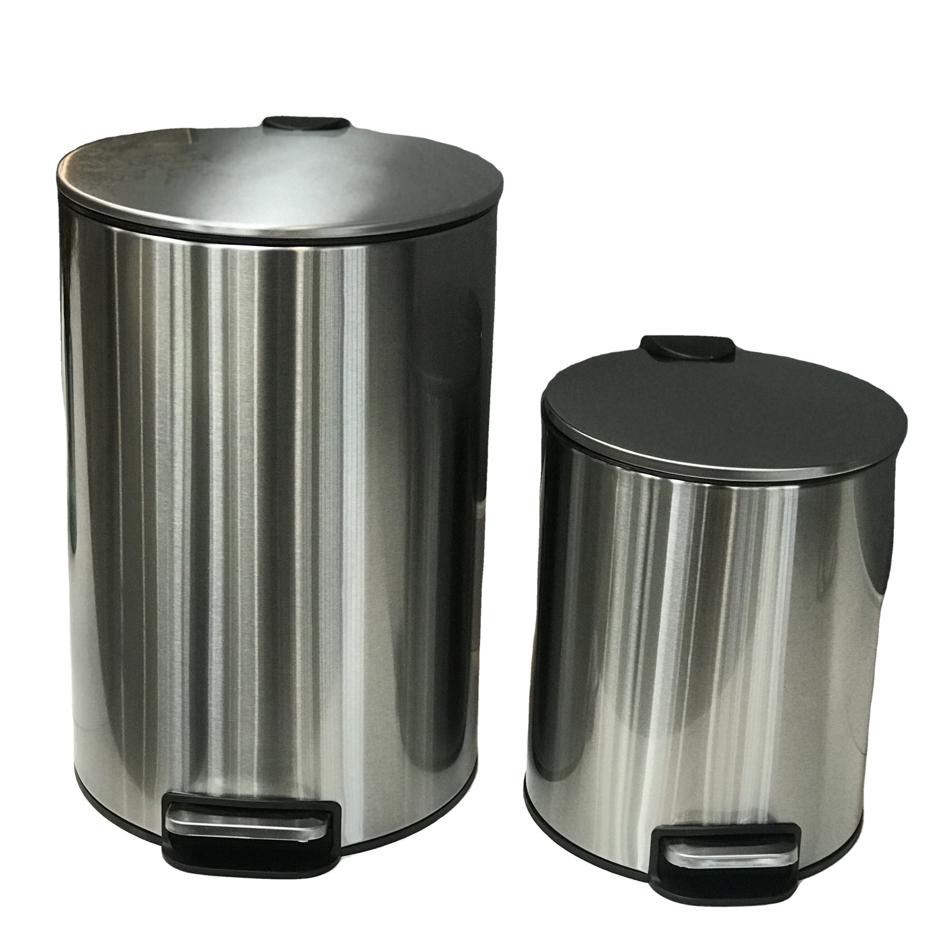 Soft Close Anti fngerprint acero inoxidable Bin Bin de acero inoxidable Bin basura basura basura