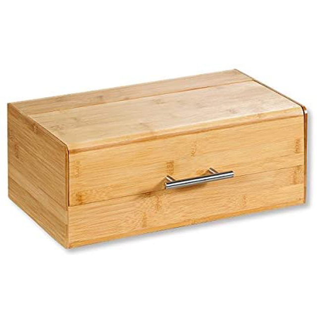 Caja de pan bambú de pan.