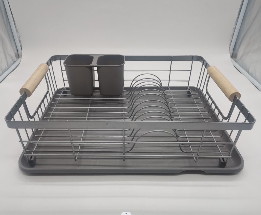 Mango de madera popular Venta caliente Venta de plato Soporte de platos para ahorrar para la cocina