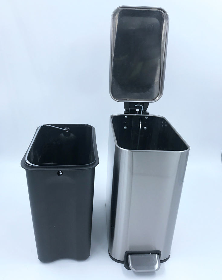 Pedal Bin Trash puede desperdiciar contenedor de polvo de la basura para interiores
