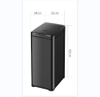 42L Capacidad Sensor de cocina estrecho delgado Estado de polvo Dustbin Touthless S acero inoxidable Bin basura automática Bin de desechos inteligentes