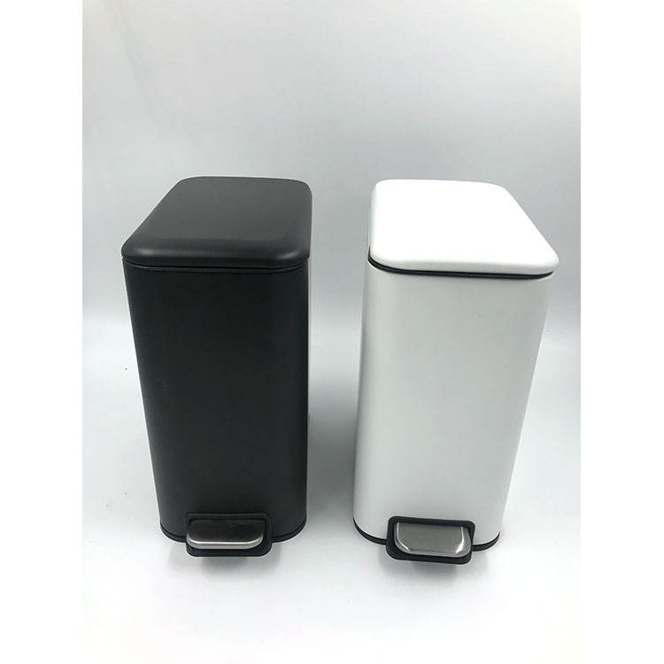 2024 Modelo popular delgado estrecho rectangualr basura puede calidad de calidad de color blanco.