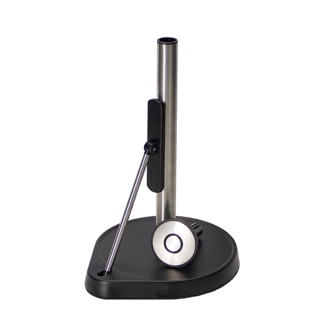 Cocina de acero inoxidable soporte de toalla de papel de papel con brazo de tensión