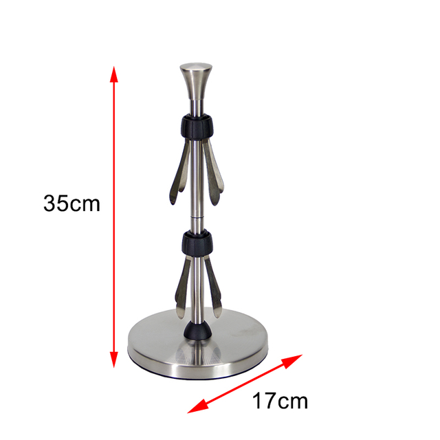 Tenedor derecho de la toalla de papel de la cocina del acero inoxidable resistente con la ventosa