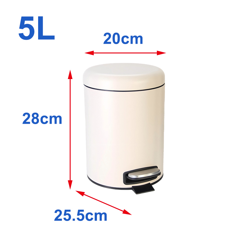 de metal, cubo de basura 