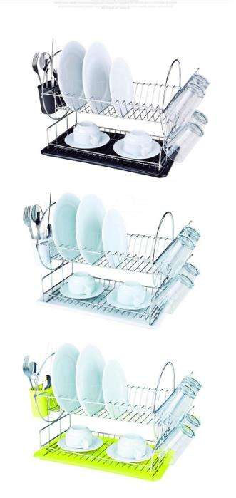 Estante de vender plato de fábrica estante de secado para platos sobre el fregadero de la rejilla de secado