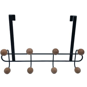 8 gancho de bola redonda de madera Fabricación de fábrica sobre la percha ganchos de la percha gancho de la puerta inoxidable detrás de la puerta