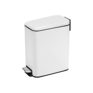 2024 Modelo popular Slim Estrecho Rectangular Bathem Quality Pequeño basura Bin Bins Bins Pedal Bins de 5 litros Pedal Bash CAN