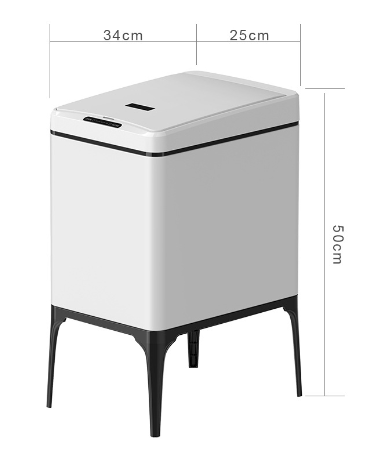 22L Sensor de piernas de piernas Dusts Bustbin suave de acero inoxidable de acero inoxidable Cocina basura automática sensor de desechos de sensor inteligente Bin