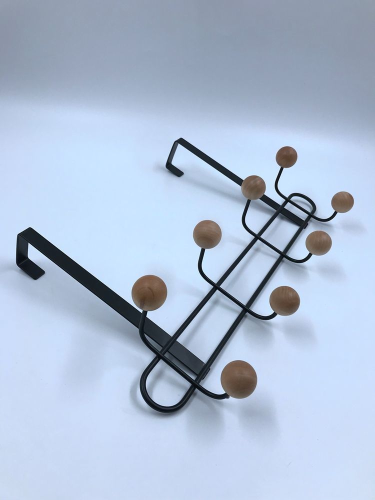 8 gancho de bola redonda de madera Fabricación de fábrica sobre la percha ganchos de la percha gancho de la puerta inoxidable detrás de la puerta