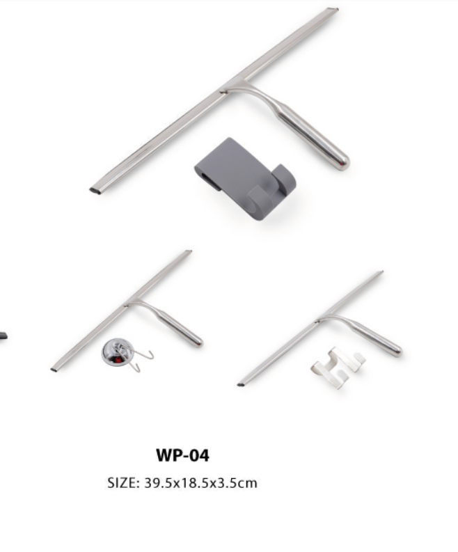 Subgina de limpiaparabrisas de acero inoxidable con cuchilla de goma