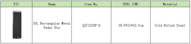 Cubo de basura con pedal 