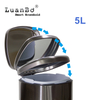 Nueva llegada 5L Pedal Bin tapa de cierre suave para baño y baño